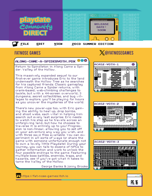 Playdate Community Direct zine (digital)
