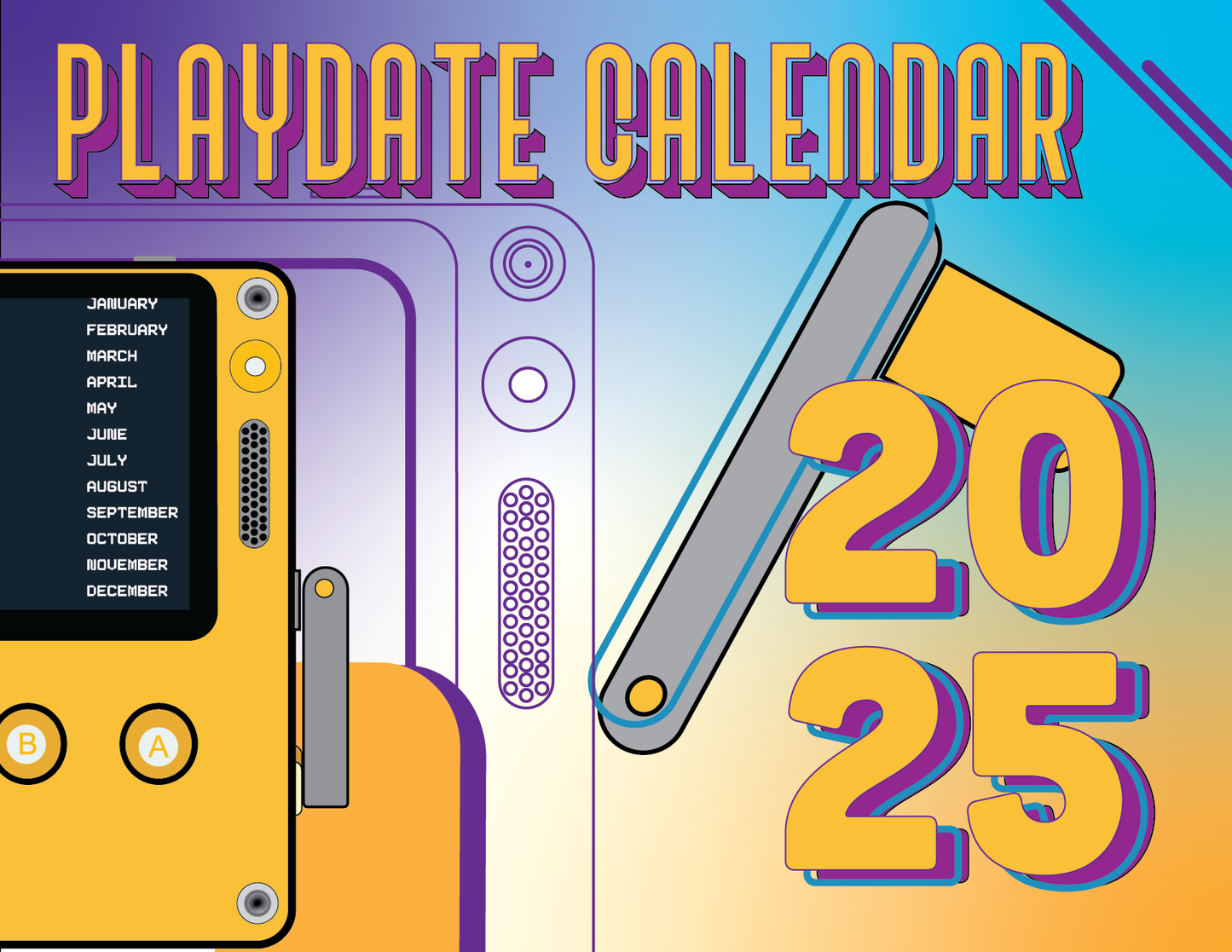 2025 Playdate Community Wall Calendar